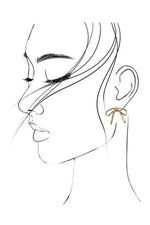 Dainty Bow Earring-Gold Plated