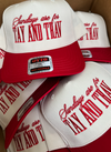 Sundays Are For Tay + Trav - Red Vintage Trucker Hat
