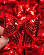 Sequin Bow Large Patch