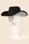 Studded Rhinestone Brim Cowboy Hat