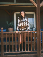 Willow Knit Argyle Cardigan