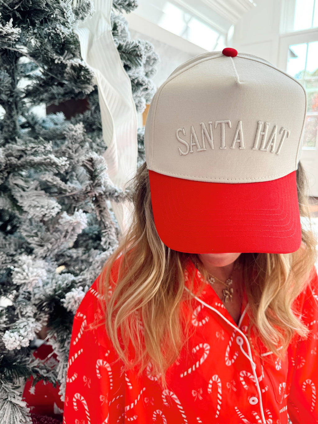 Santa Hat - Red Vintage Trucker Hat