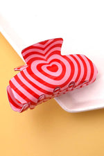 SWIRL HEART HAIR CLAW CLIPS