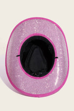 Studded Rhinestone Brim Cowboy Hat