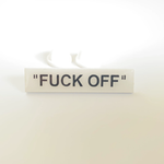 Fuck Off (white) Hard Enamel Pin