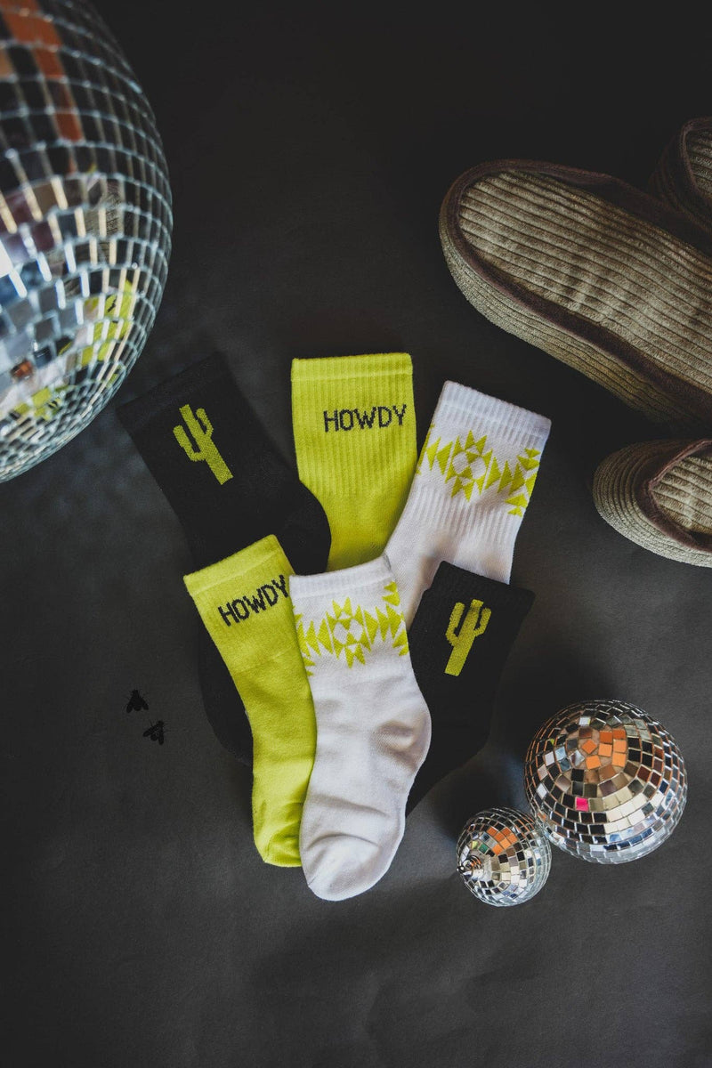 Cacti Neon 3pack Socks