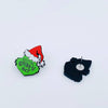 Resting Grinch Face Acrylic Earrings