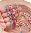 Enamel Paperclip Chain & Chevron Chain by Foot, CH301