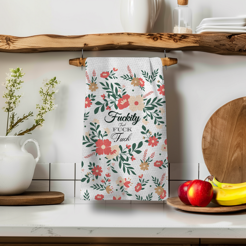 Vintage Fuckity Fuck Tea Towel 4 Pack