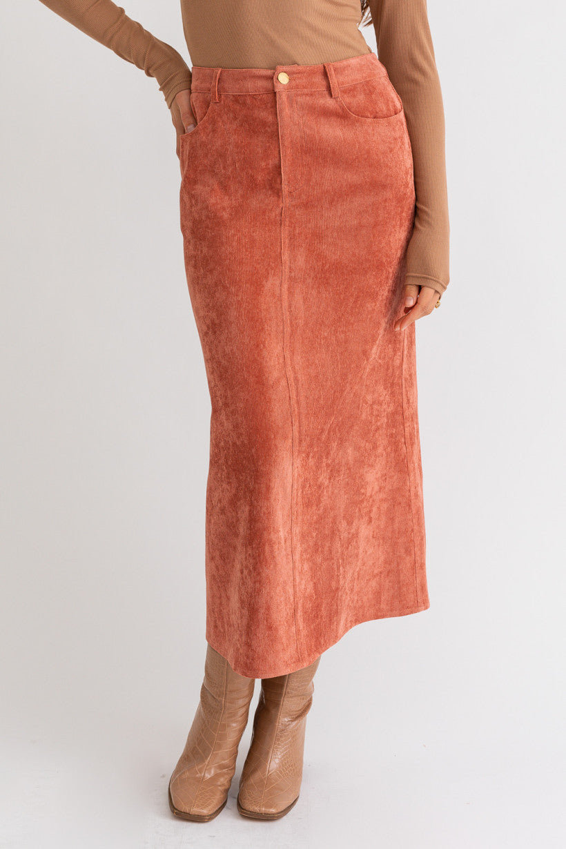 Rust Cord Vest
