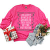 Jolliest Bunch of Assholes Christmas Pink Crewneck