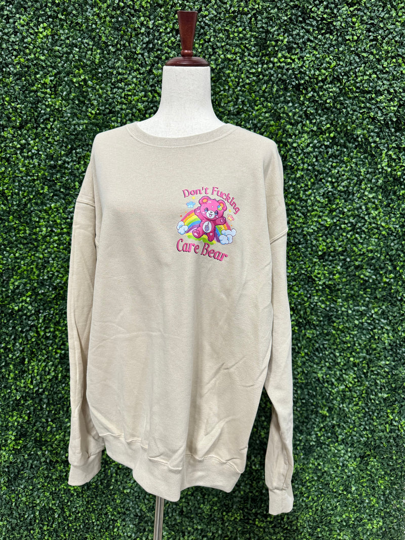 Don't Fucking Care Bear Sweatshirt