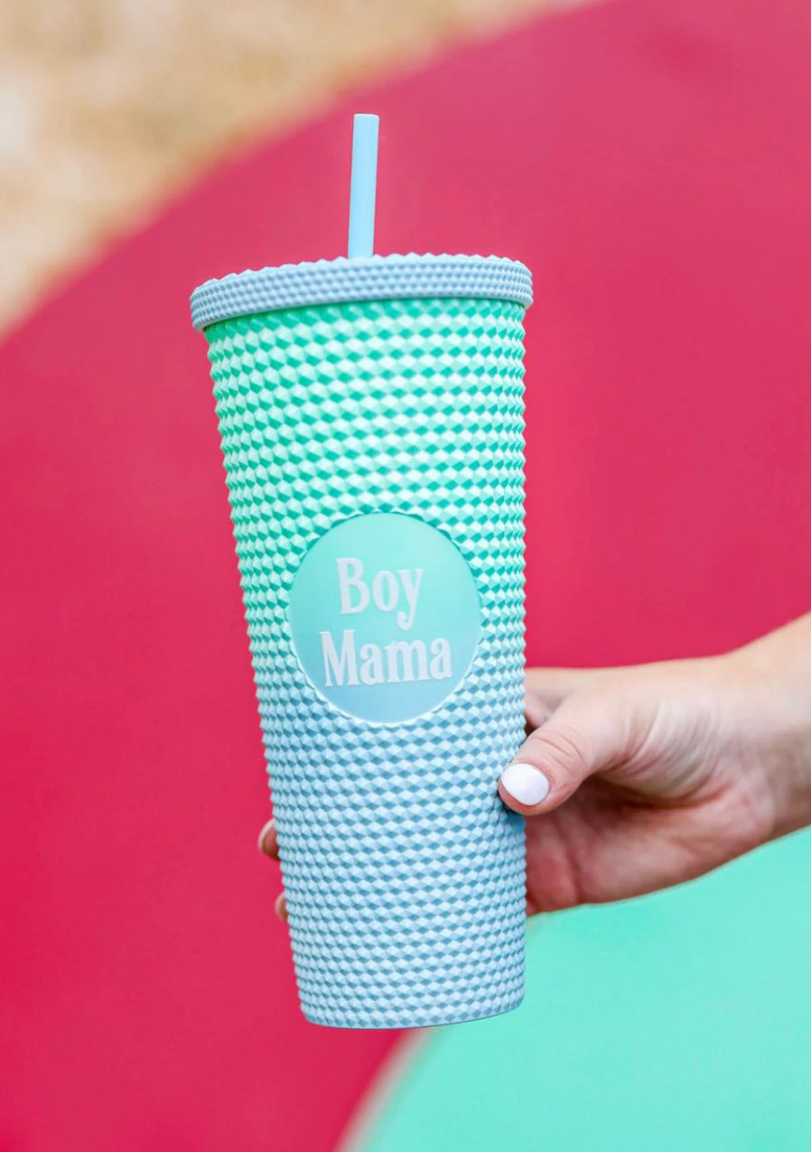 Girl OR Boy Mama Textured Tumbler