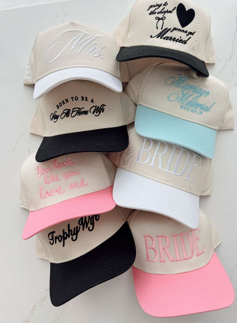 Going To The Chapel - Black Vintage Trucker Hat