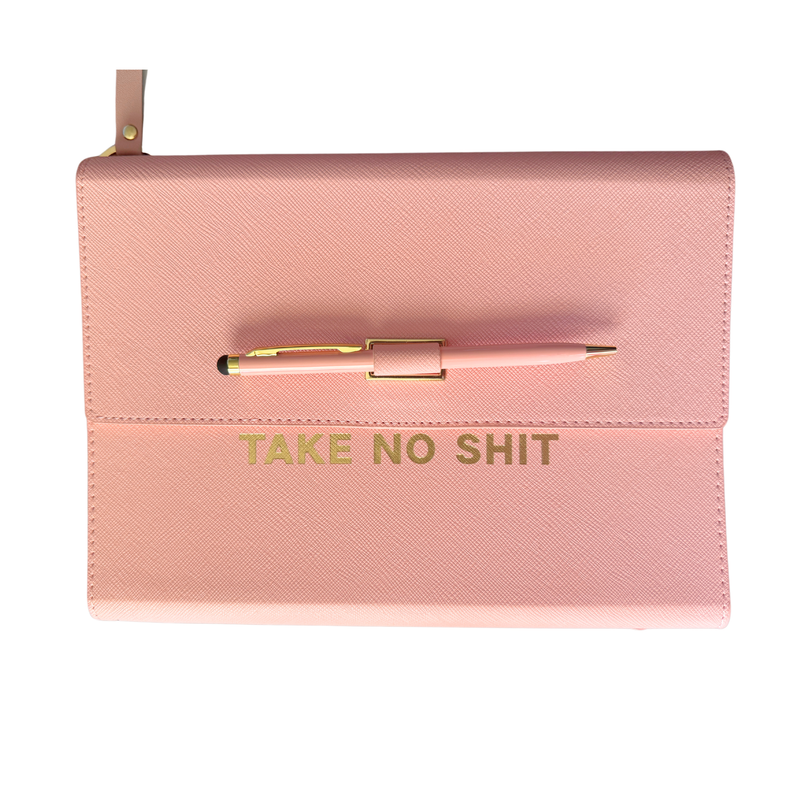 Take No Shit Vegan Leather Journal Planner (gift)