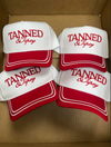 Tanned & Tipsy - Red/Beige Vintage Trucker Hat