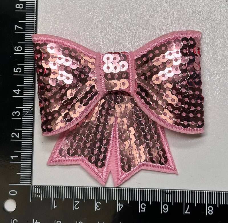 Sequin Bow Large Patch