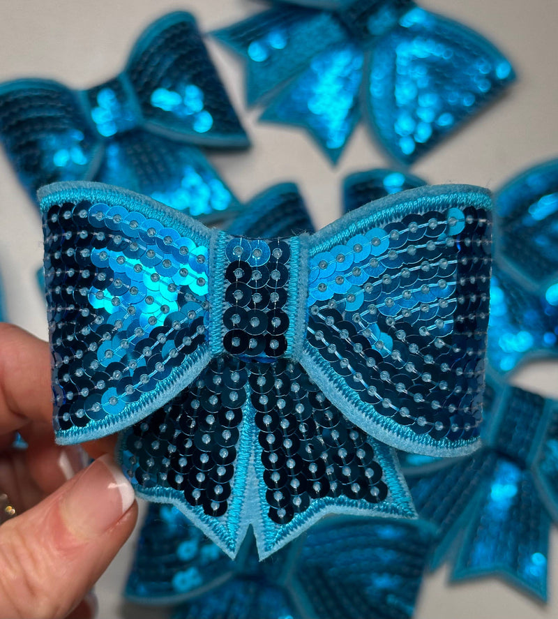 Sequin Bow Large Patch