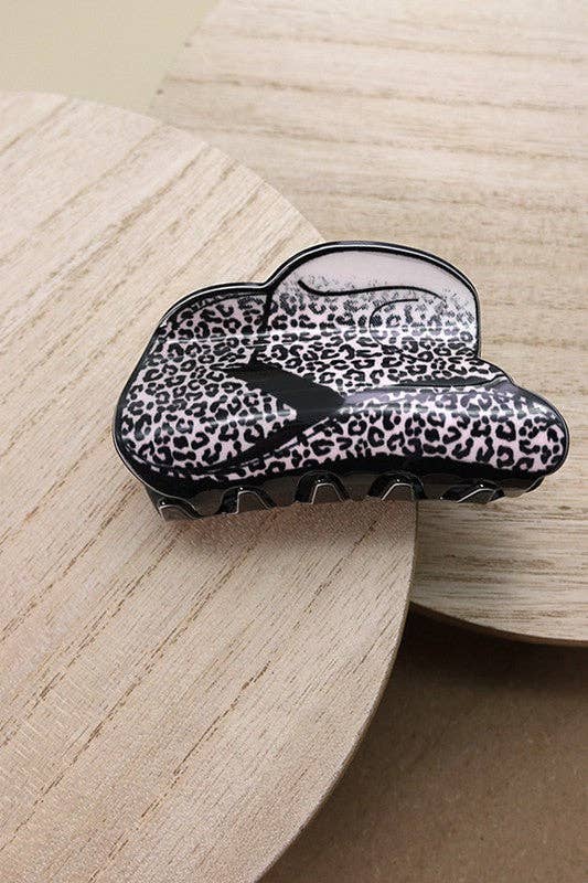 WESTERN COWGIRL BOOT HAIR CLAW CLIPS