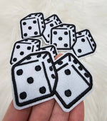 Rolling Dice Embroidery Iron On Patch