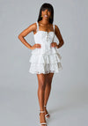 Eyelet White Lace Mini Dress