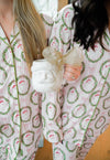 Pink Santa - Ribbed Long Pajama Set