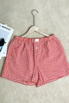 Gingham High-Rise Shorts