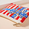 USA Bow Seed Beaded Coin Pouch
