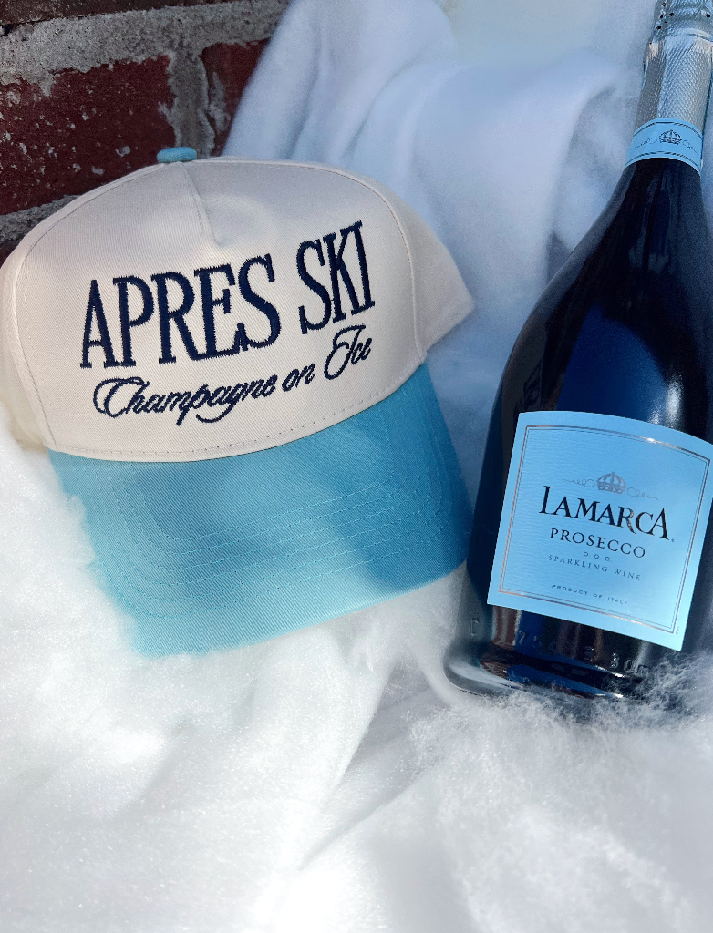 Après Ski Champagne on Ice - Blue Vintage Trucker Hat