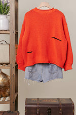 Halloween Spooky Face  Ghost Knit