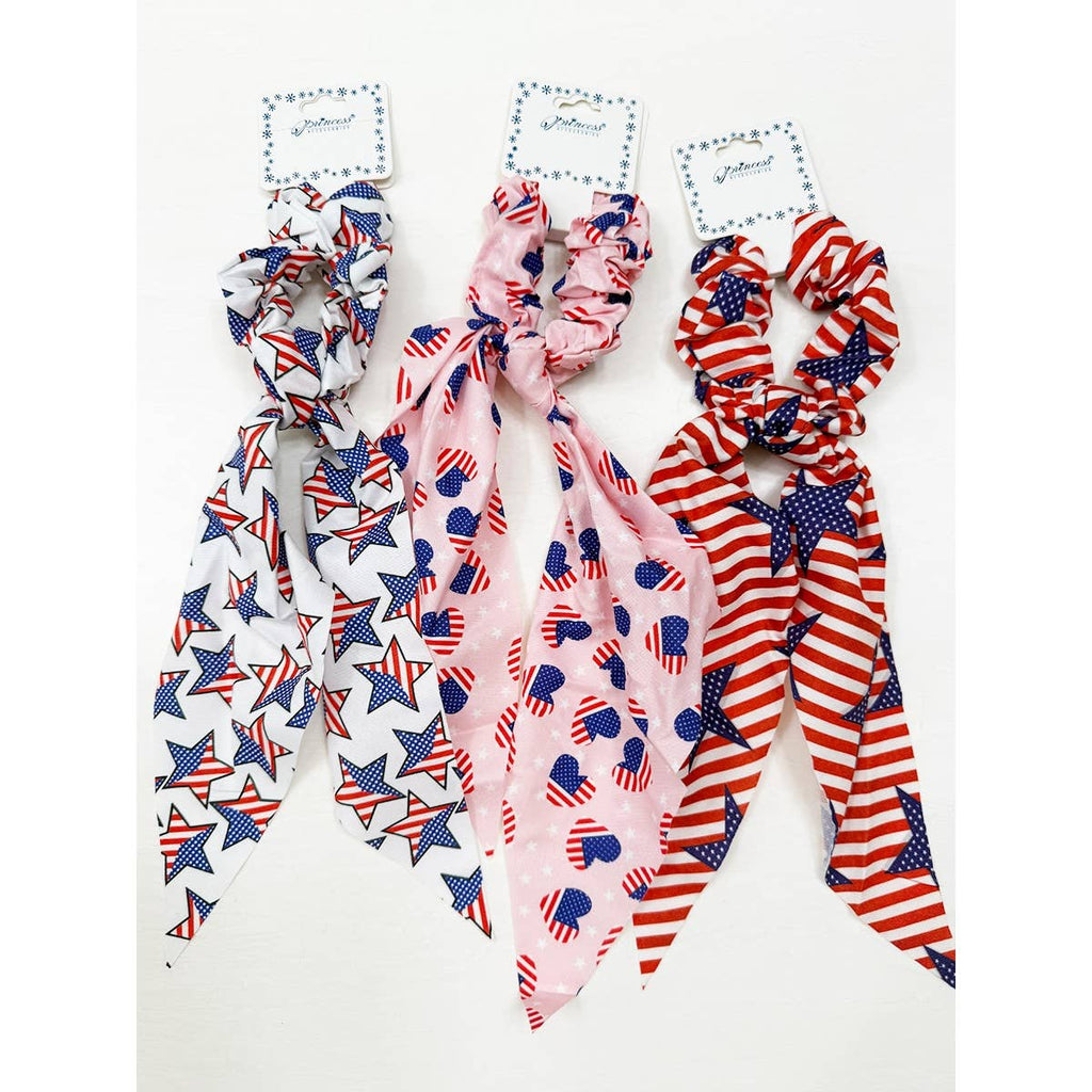American Flag Scrunchie Scarf