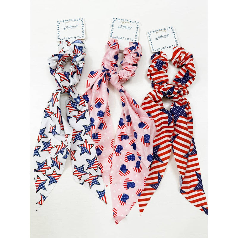 American Flag Scrunchie Scarf