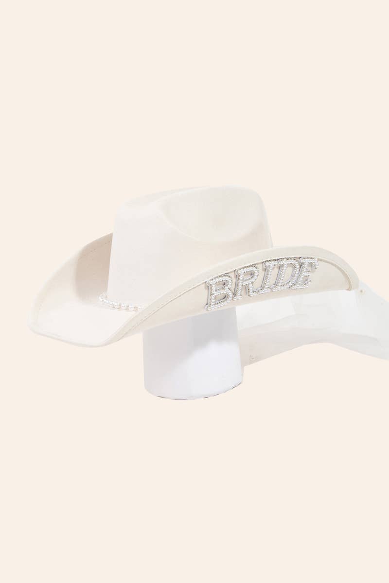 Bride Veil Cowboy Hat