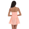 Ruched Fit and Flare Dress in Pink