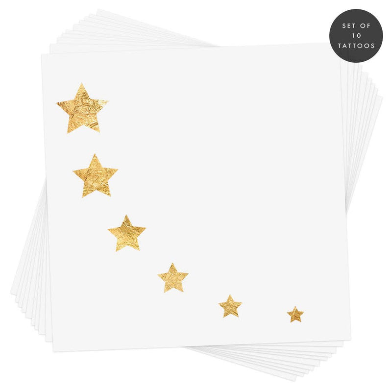 STARRY ARC metallic temporary tattoo