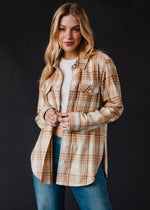 Tan, Camel & Brown Plaid Flannel