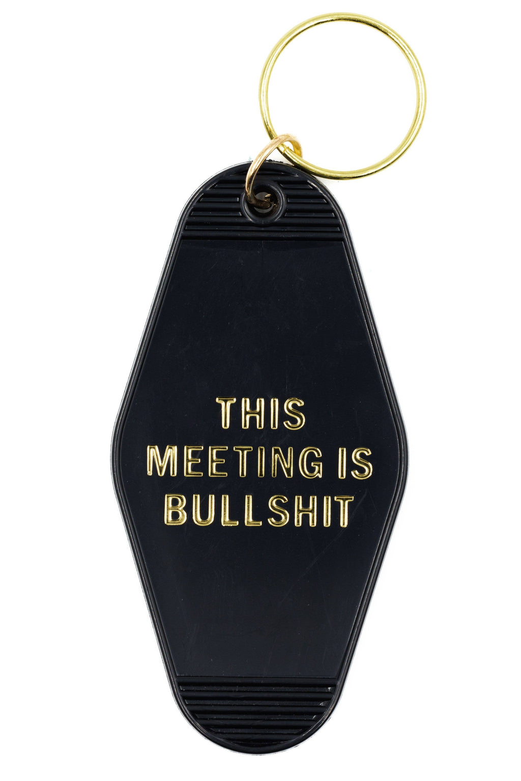 This Meeting is Bullshit Motel Keychain