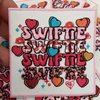 3" Swiftie with Hearts TS -  Embroidered Hat Patch