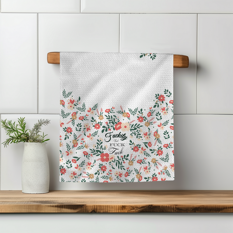 Vintage Fuckity Fuck Tea Towel 4 Pack