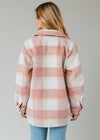 Pink, Tan & Cream Plaid Jacket