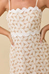 Floral Eyelet Maxi Dress
