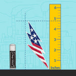 USA Lightning Bolt Iron On Patch