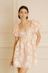 Blush Large Flower Babydoll Shortie