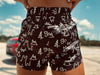 Black Brand Shorts