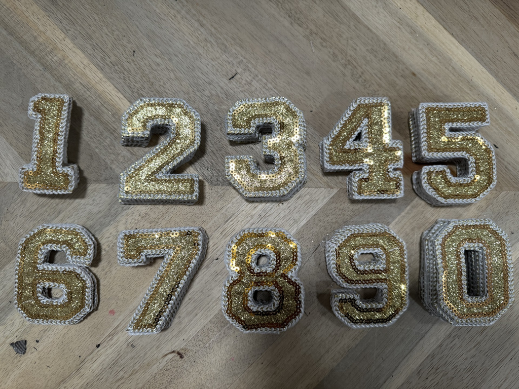 Number Patch (Sparkly)