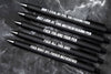 Sweary Fuck Pens Cussing Pen Gift Set - 5 Black Gel Pens