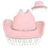 Western Rhinestone Embellished Felt Cowboy Hat
