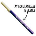 My Love Language Is Silence Ballpoint Pen in Violet