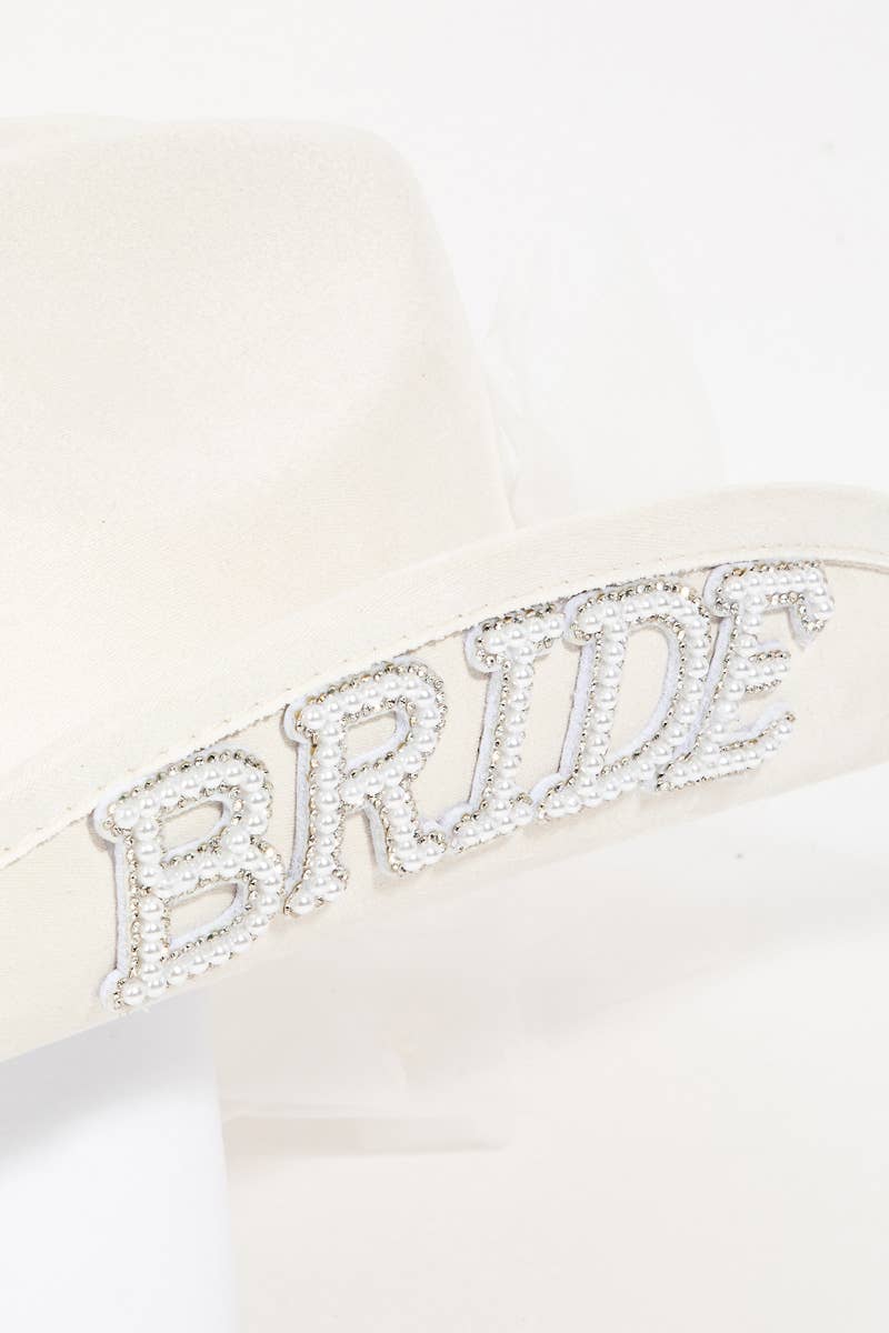 Bride Veil Cowboy Hat