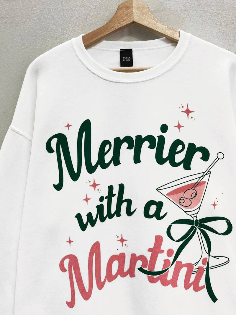 Merry Martini Christmas Sweatshirt